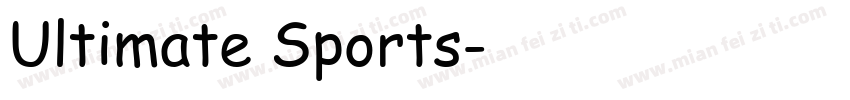 Ultimate Sports字体转换